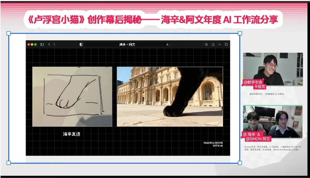 火爆全网的《卢浮宫小猫》AI视频万字创作心得分享，这可能是他们最毫无保留的一次。