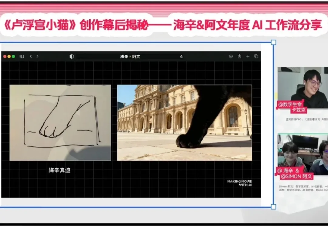 火爆全网的《卢浮宫小猫》AI视频万字创作心得分享，这可能是他们最毫无保留的一次。