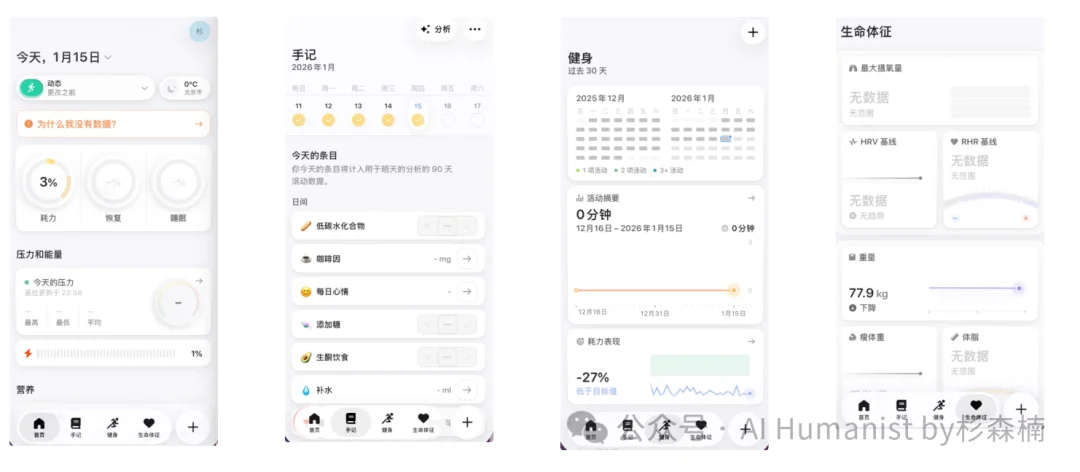 全面实测 Bevel AI｜融了1000万美元，DAU 超 10 万的 AI 原生健康产品，这才是 AI 时代“以人为本”的交互