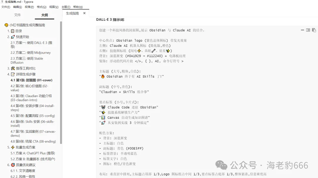 Obsidian + AI,笔记效率提升10倍!一键生成Canvas和小红书风格笔