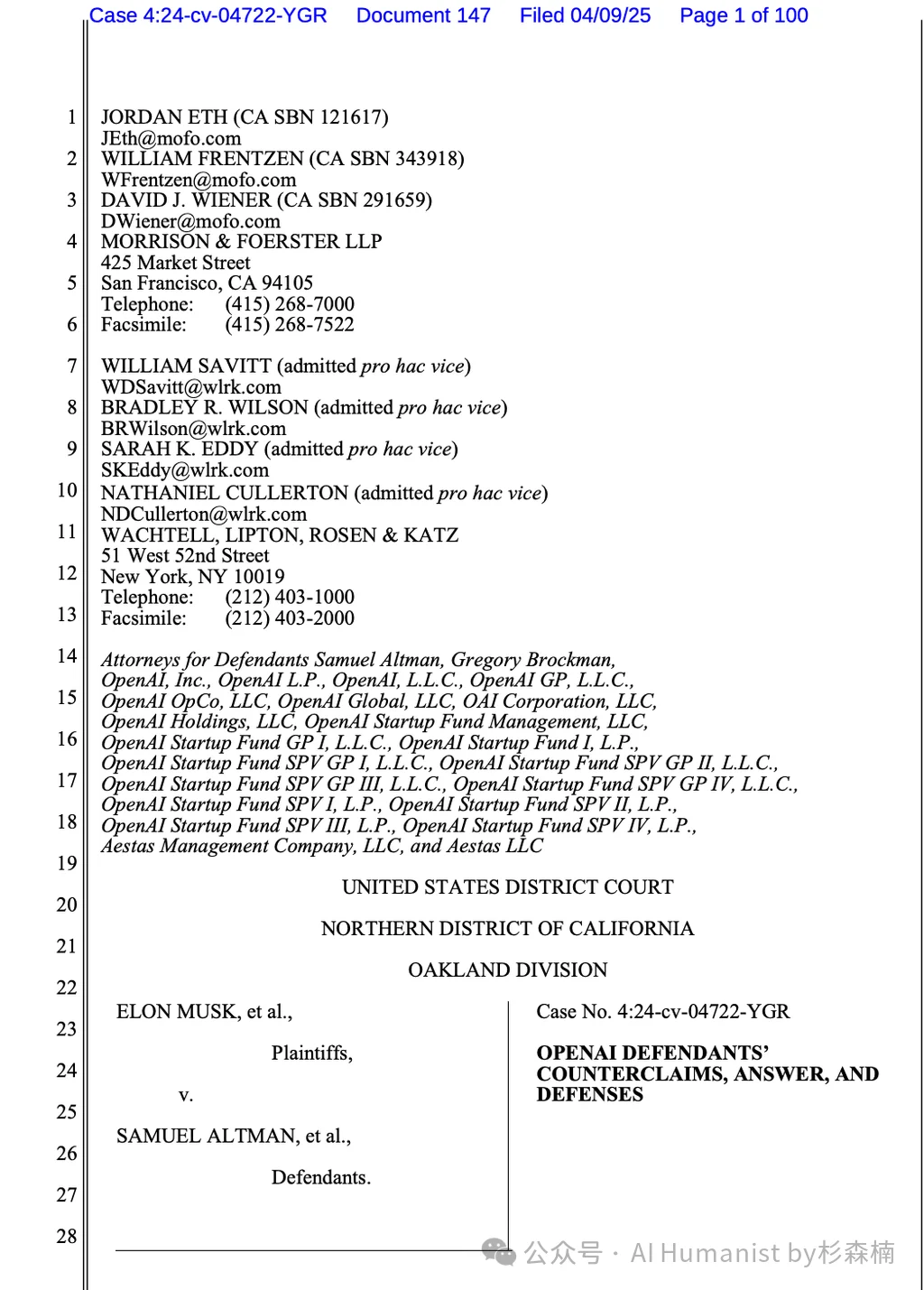 6000 字全面复盘：马斯克与 OpenAI 的诉讼战