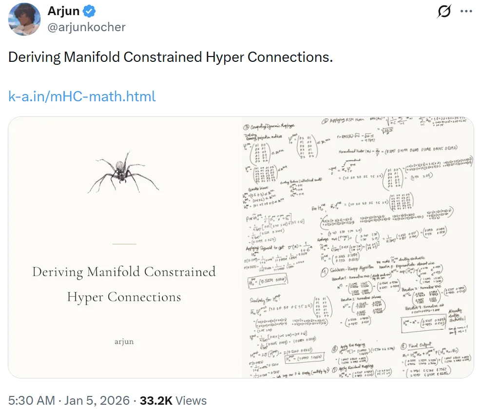 租了8张H100,他成功复现了DeepSeek的mHC,结果比官方报告更炸裂