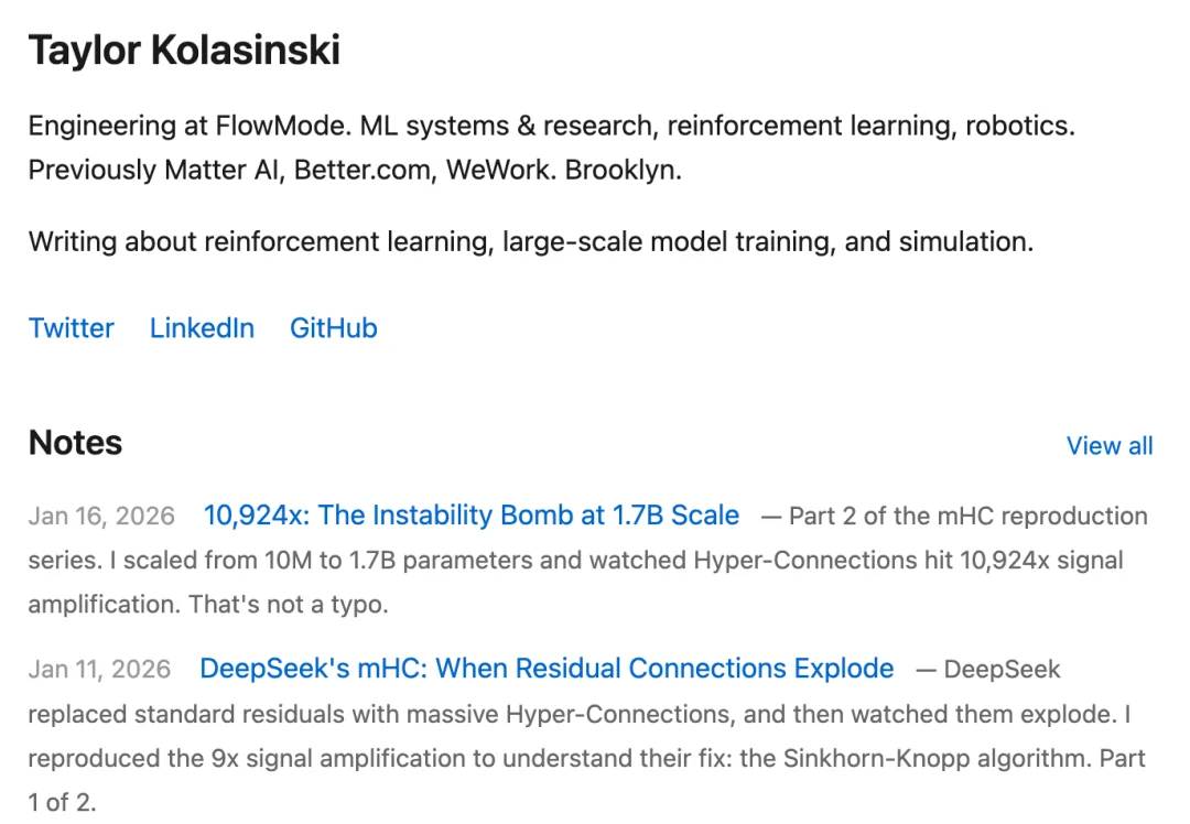 租了8张H100,他成功复现了DeepSeek的mHC,结果比官方报告更炸裂