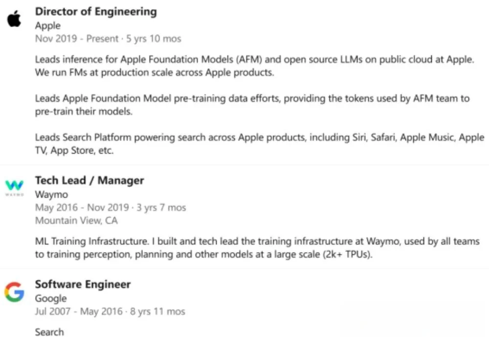 硅谷AI大佬迁徙图谱：32人易职，有人反复横跳，苹果最伤