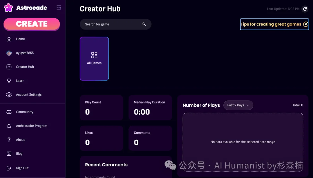 李飞飞联创 + 1200 万美元融资,Astrocade 被资本押成「AI 游戏版 TikTok」|附带全面实测拆解
