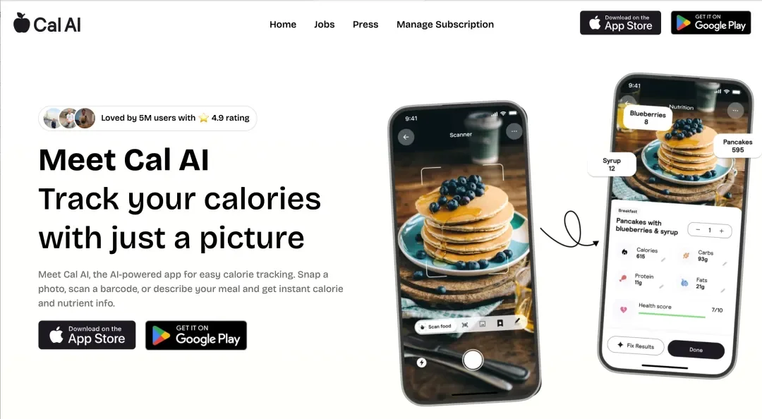 超10万五星好评！平均年龄仅20岁的AI健康团队研发Cal AI，8个月月收入超200万美金