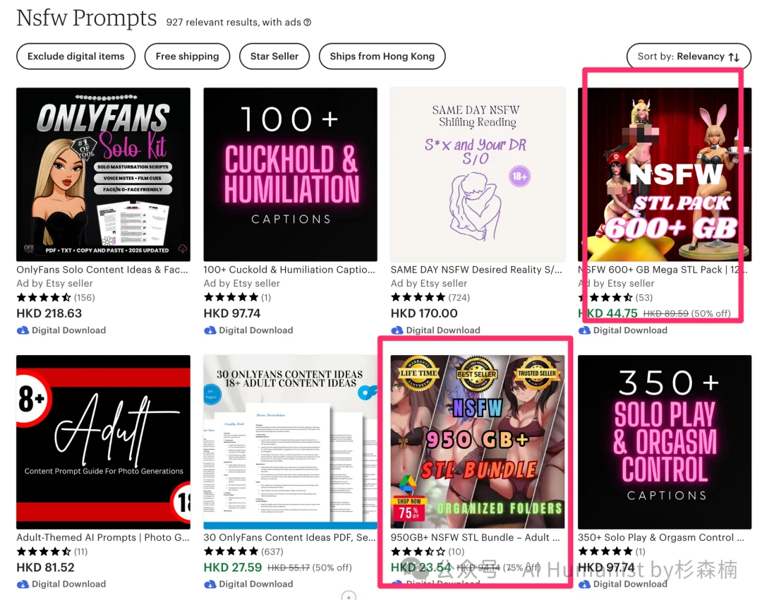 深扒 NSFW Prompt 市场,这可能是 AI 最早跑通“付费意愿”的地方之一