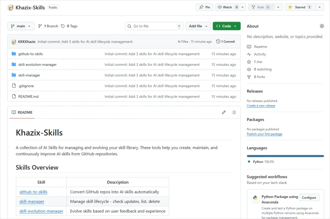 我们花了两天时间,终于造出了能自我进化的Skills管理器。