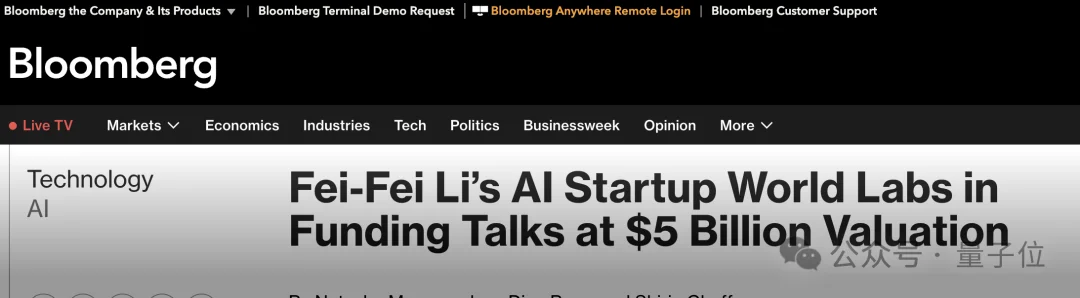 李飞飞世界模型公司一年估值暴涨5倍！正洽谈新一轮5亿美元融资