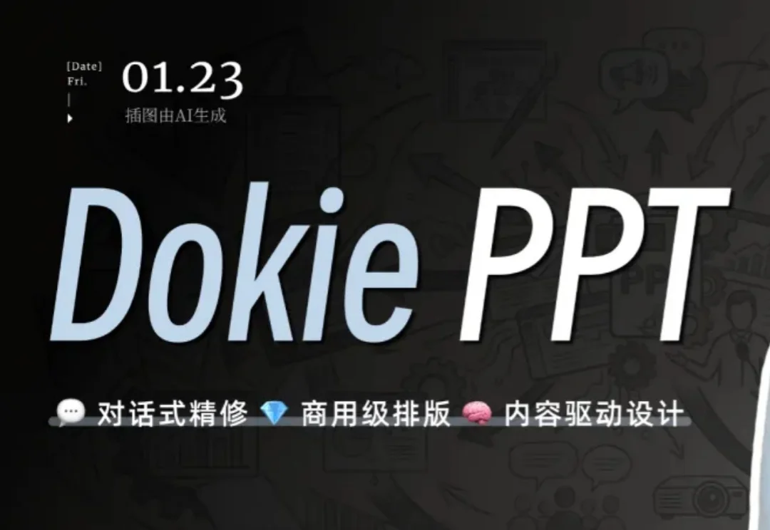对话式精修PPT，Dokie终于让我觉得能交付了。