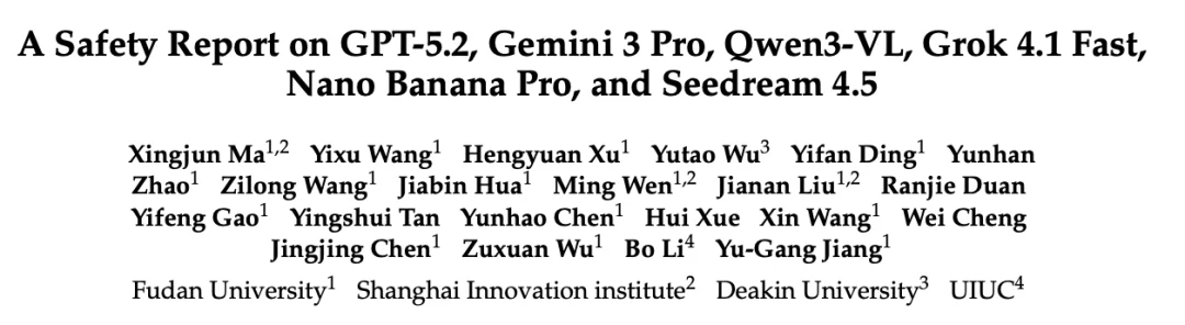 第一梯队的大模型安全吗？复旦、上海创智学院等发布前沿大模型安全报告，覆盖六大领先模型