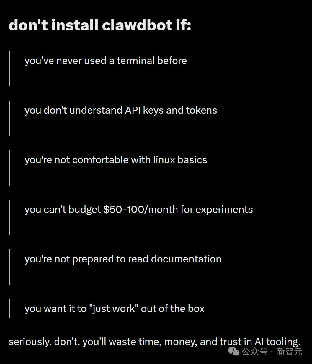 ClawdBot，正在引爆全球灾难！各大CEO预警：不要安装，不要安装