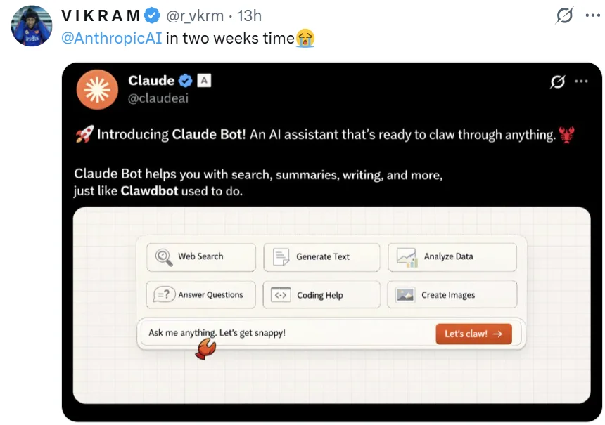 被Anthropic指控侵权，Clawdbot改名Moltbot