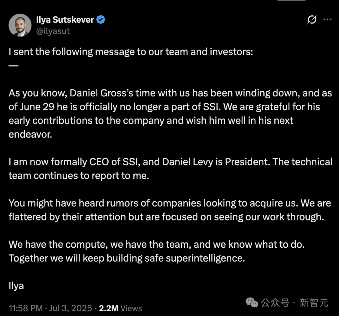 所有顶尖AI实验室都失去了联创,除了Anthropic!