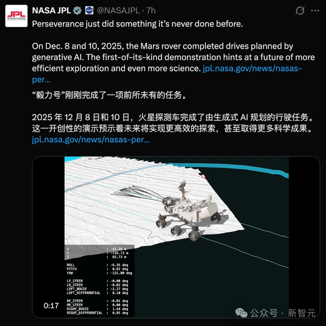 Claude「开上」火星！跨越3.6亿公里，AI指挥毅力号自动驾驶