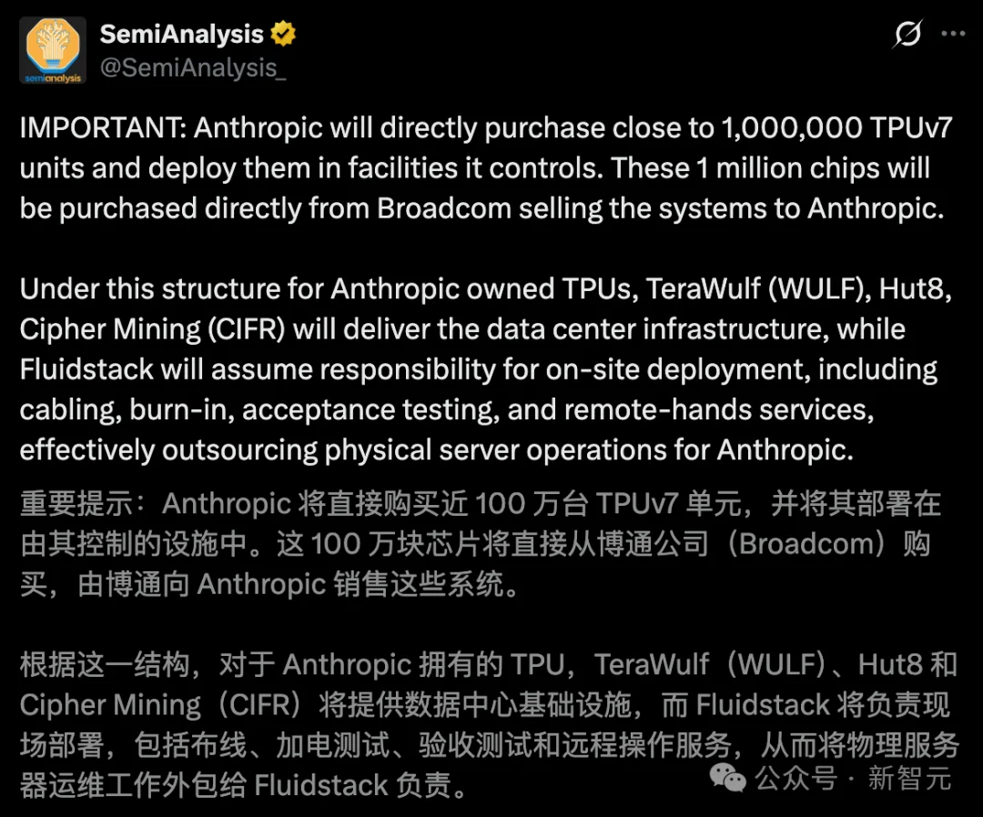 Anthropic打响「去CUDA」第一枪！210亿美元豪购谷歌100万块TPU