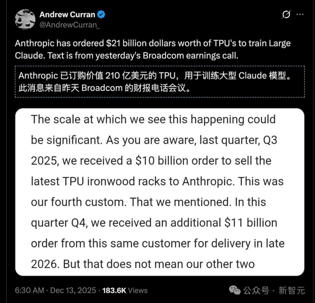 Anthropic打响「去CUDA」第一枪！210亿美元豪购谷歌100万块TPU