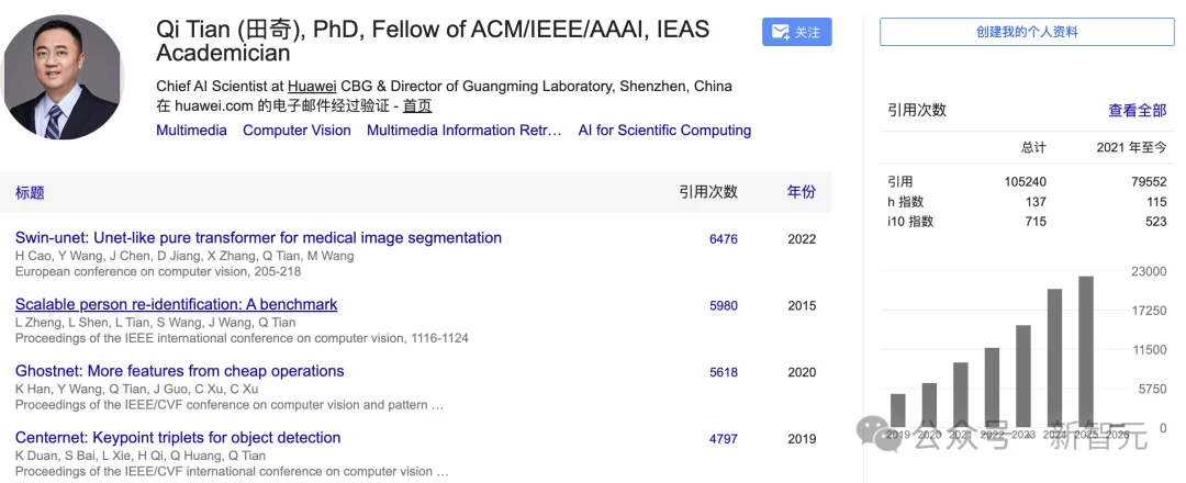 2026年AAAI Fellow名单出炉！清华校友田奇等4位华人学者入选