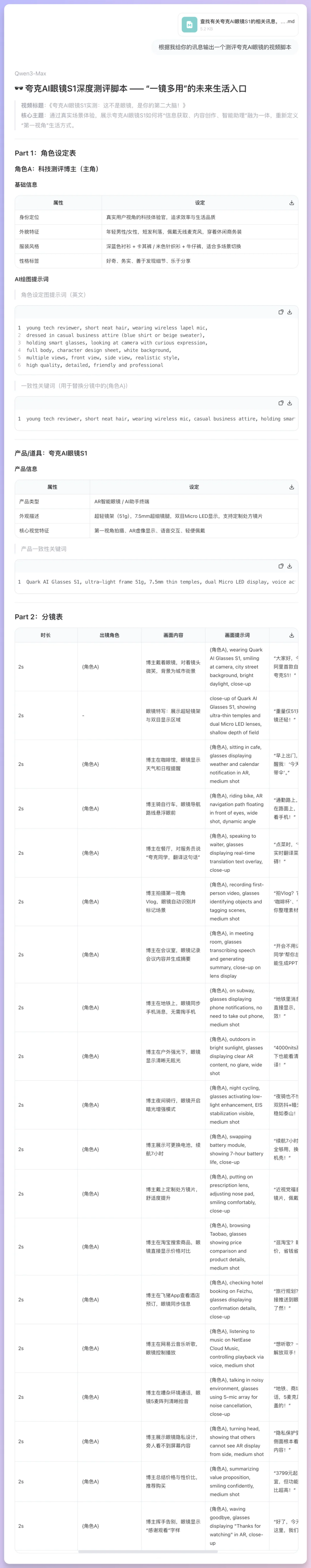 免费视频切片分析+脚本再创作，提示词分享。