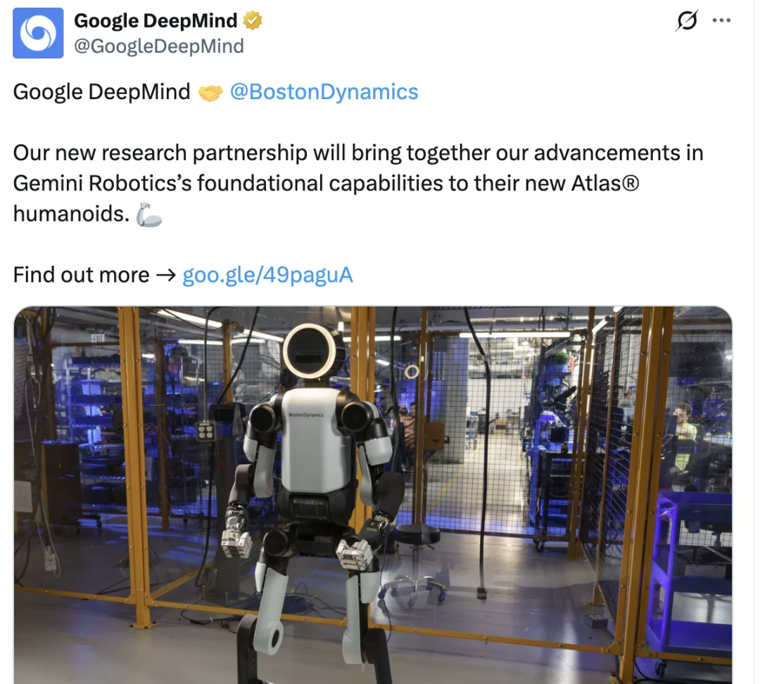 近十年后谷歌与波士顿动力再「牵手」，这次要为人形机器人注入「灵魂」