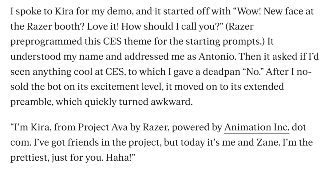 没错，马斯克的二次元「女友」被雷蛇装到外设里了