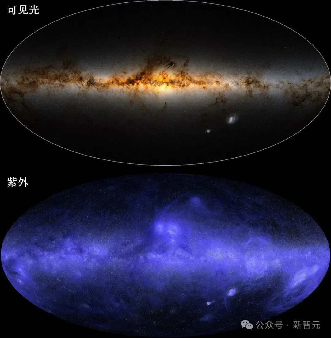 太震撼了，Claude画出首张紫外全天图！1.19亿颗星逐颗叠上