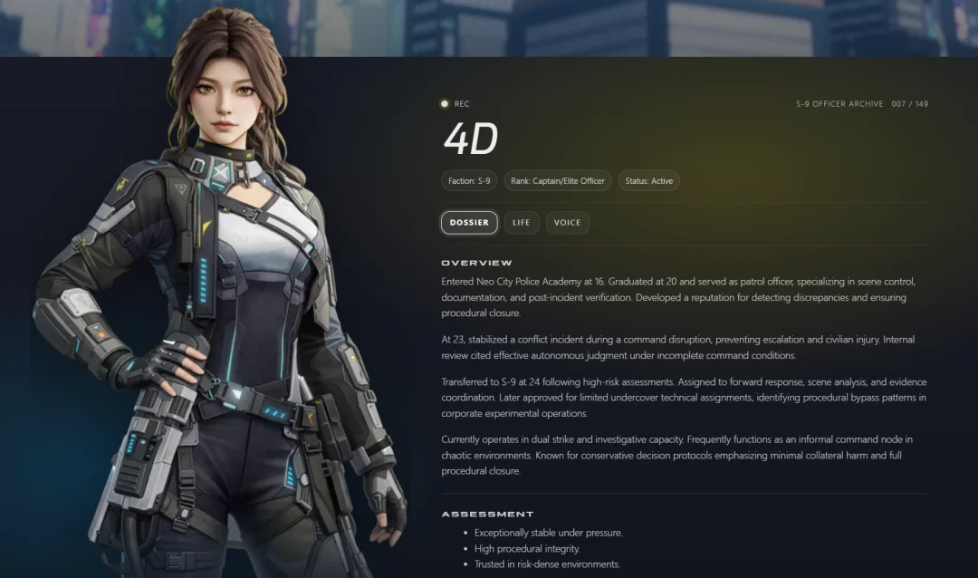 当AI角色也有自己的生活,SoulLink把4D放进了2099年