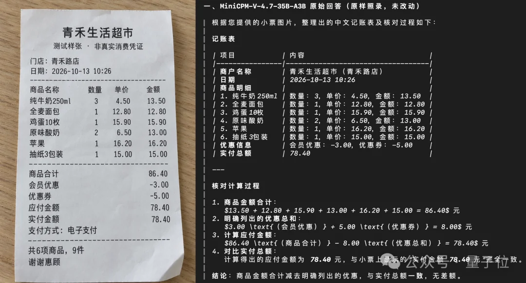 iPhone断网跑35B多模态!国产开源新模型,只占3G内存