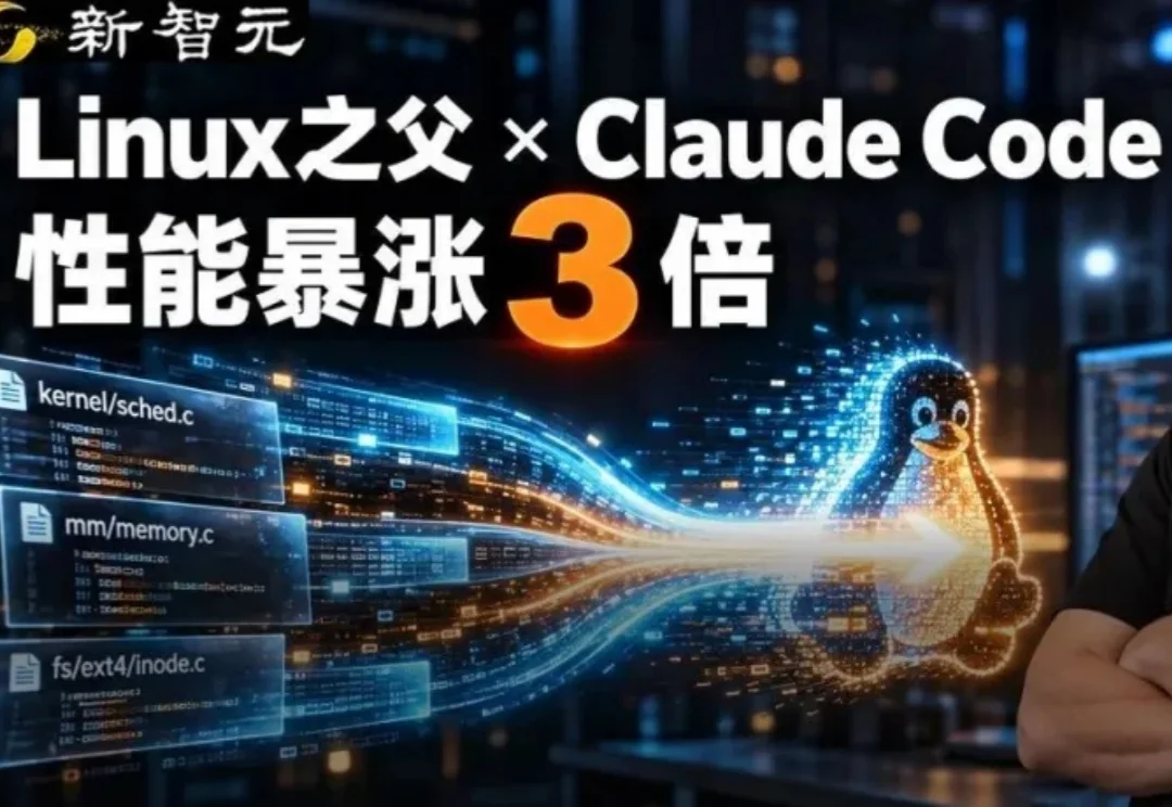 Linux之父彻底入坑AI！Claude Code写内核，性能暴涨3倍