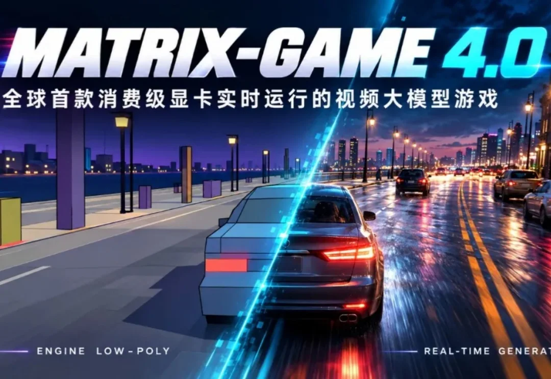 Matrix Game 4.0击败英伟达同期竞品，实现全球首个消费级显卡落地