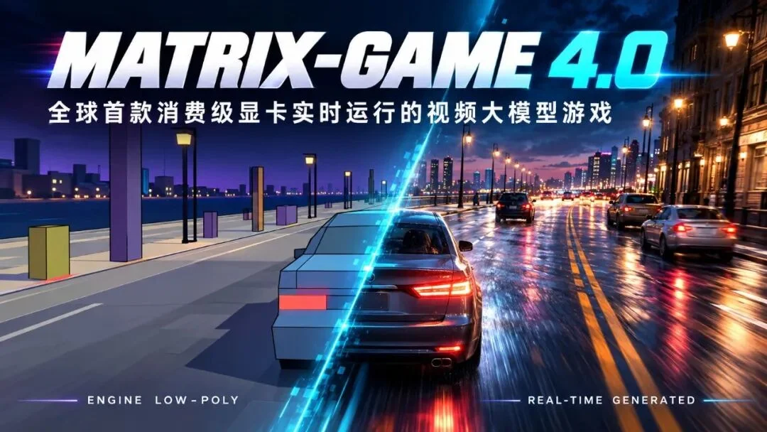 Matrix Game 4.0击败英伟达同期竞品,实现全球首个消费级显卡落地