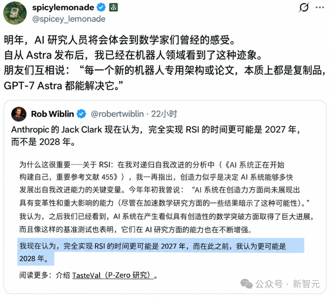 突发,Anthropic联创改口:RSI提前到2027!人类只剩6个月