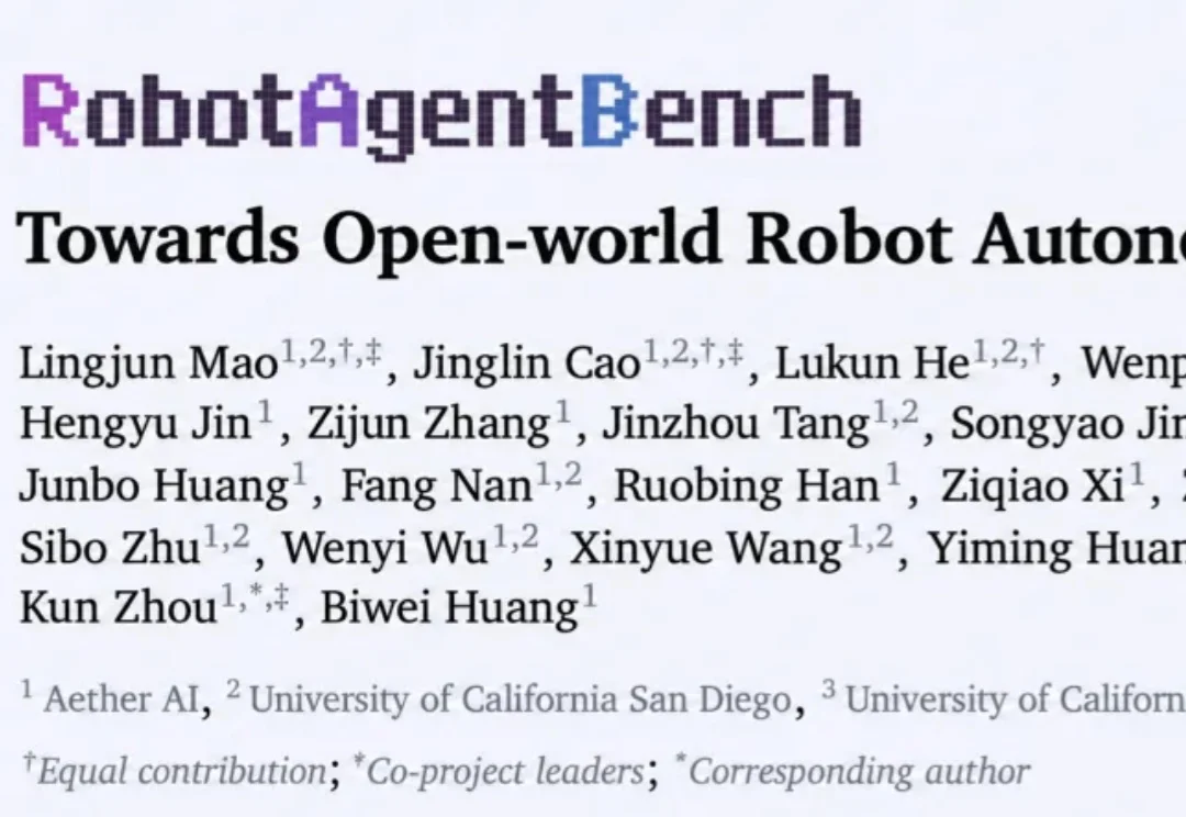 当机器人走出预设任务：RobotAgentBench全面评测机器人的开放世界能力