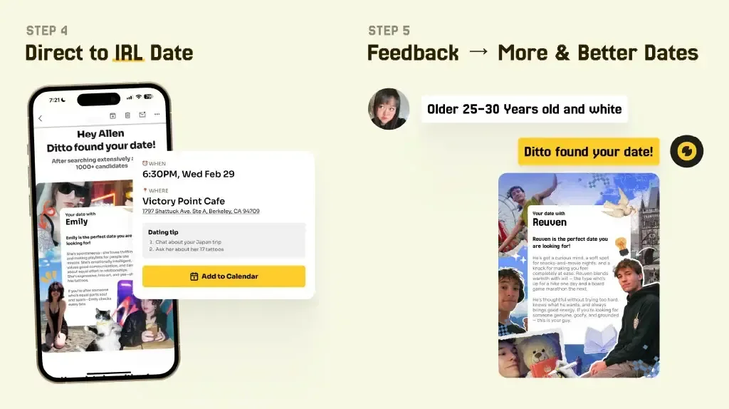 Ditto融资920万美金，让AI帮你安排约会，做AI时代的Facebook