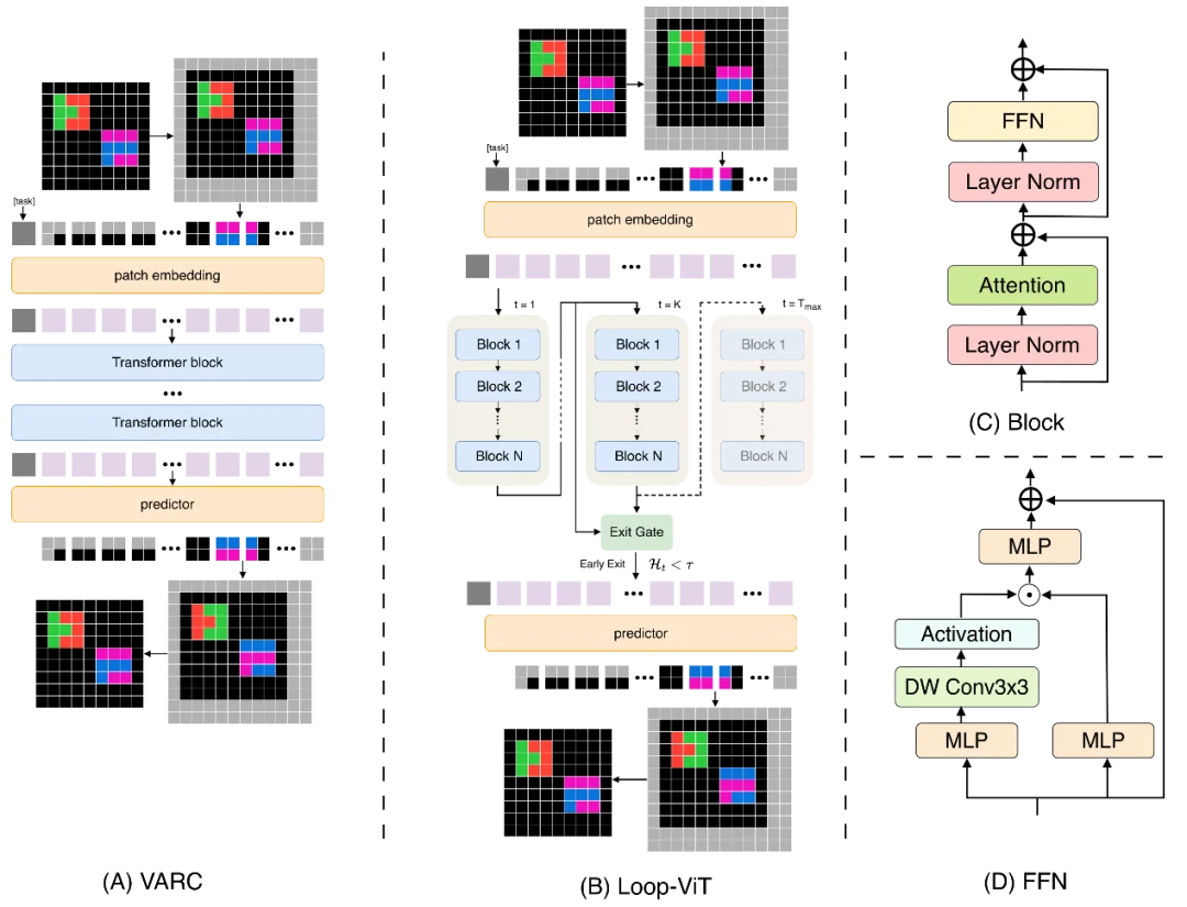 Loop-ViT：让AI学会「反复思考」，3.8M参数小模型追平人类平均水平