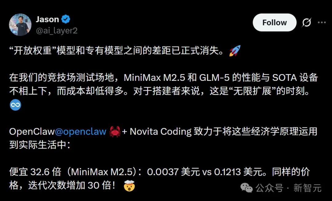 一夜暴涨至2100亿！开源新王MiniMax M2.5，革了Opus 4.6的命