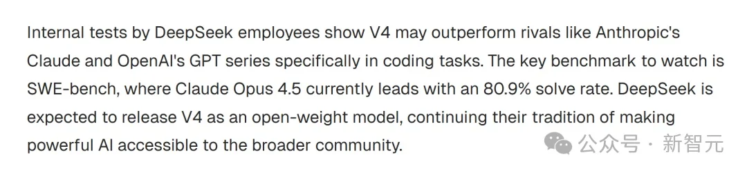 刚刚，DeepSeek V4基准测试泄露！疑似明天发布，全场惊呼新王归来