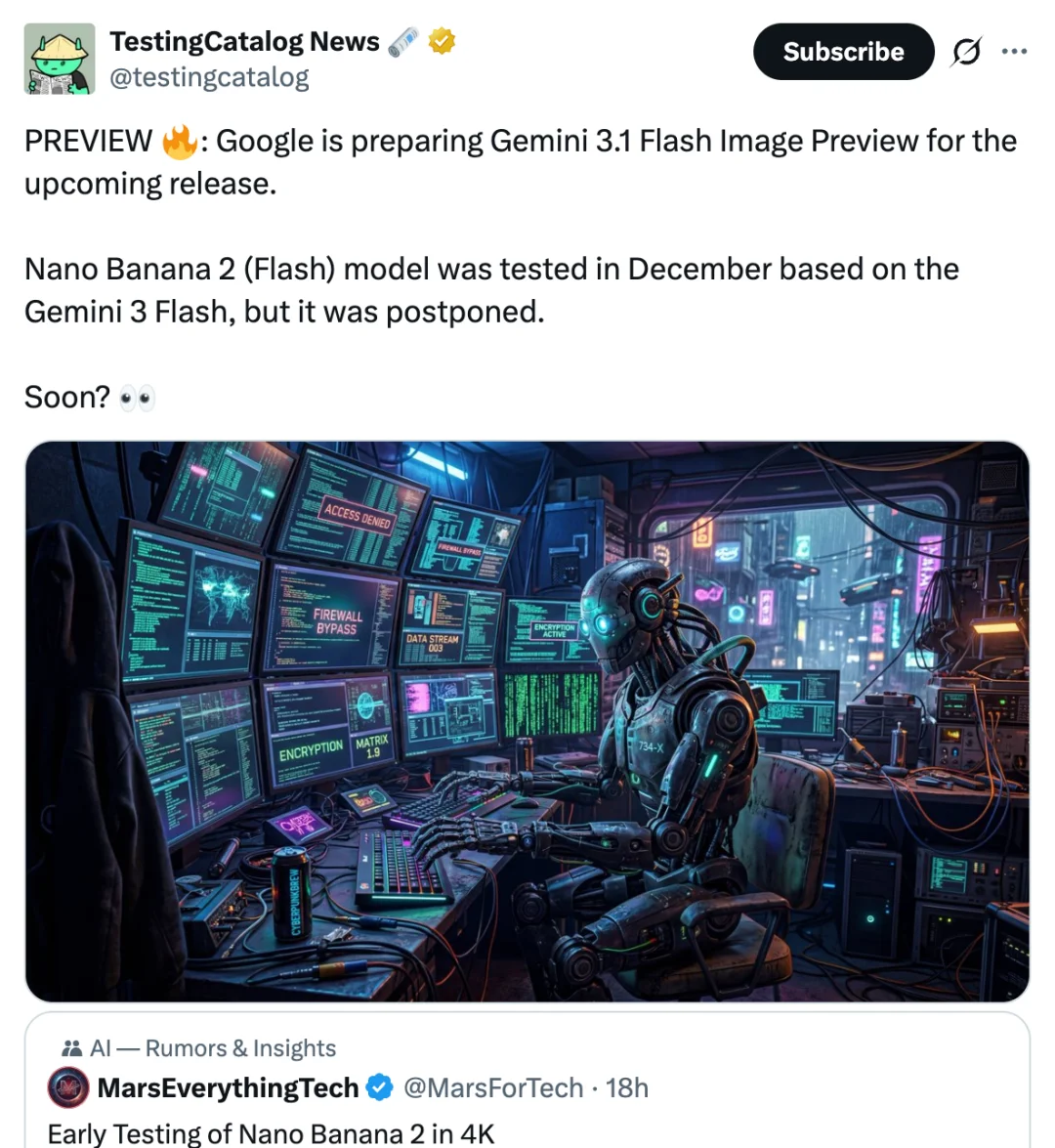 Nano Banana 2，泄露！