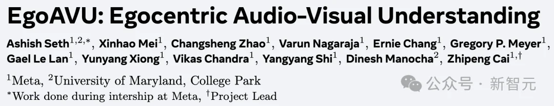 第一次，多模态大模型学会边看边听，Meta新作性能暴涨113%