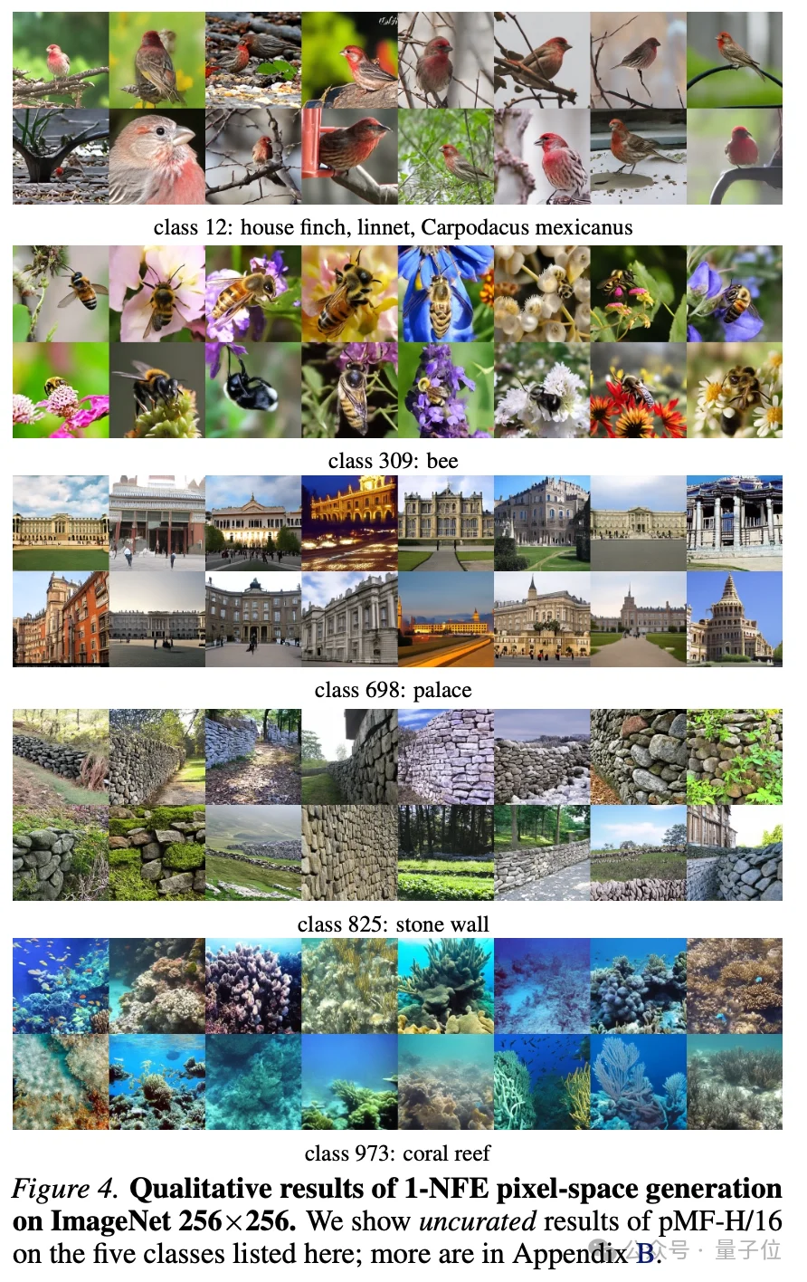 何恺明带大二本科生颠覆扩散图像生成：扔掉多步采样和潜空间，一步像素直出