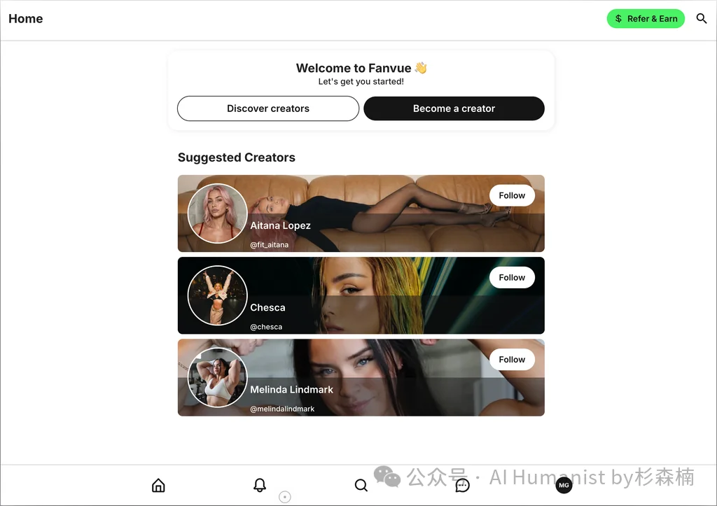 ARR 破 1 亿美元，首个 AI 网红平台 Fanvue 怎么跑出来的？｜附带全面实测体验