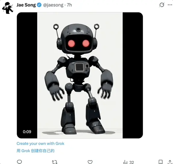 马斯克视频生成模型首次交卷！电影级运镜+音效，免费可玩