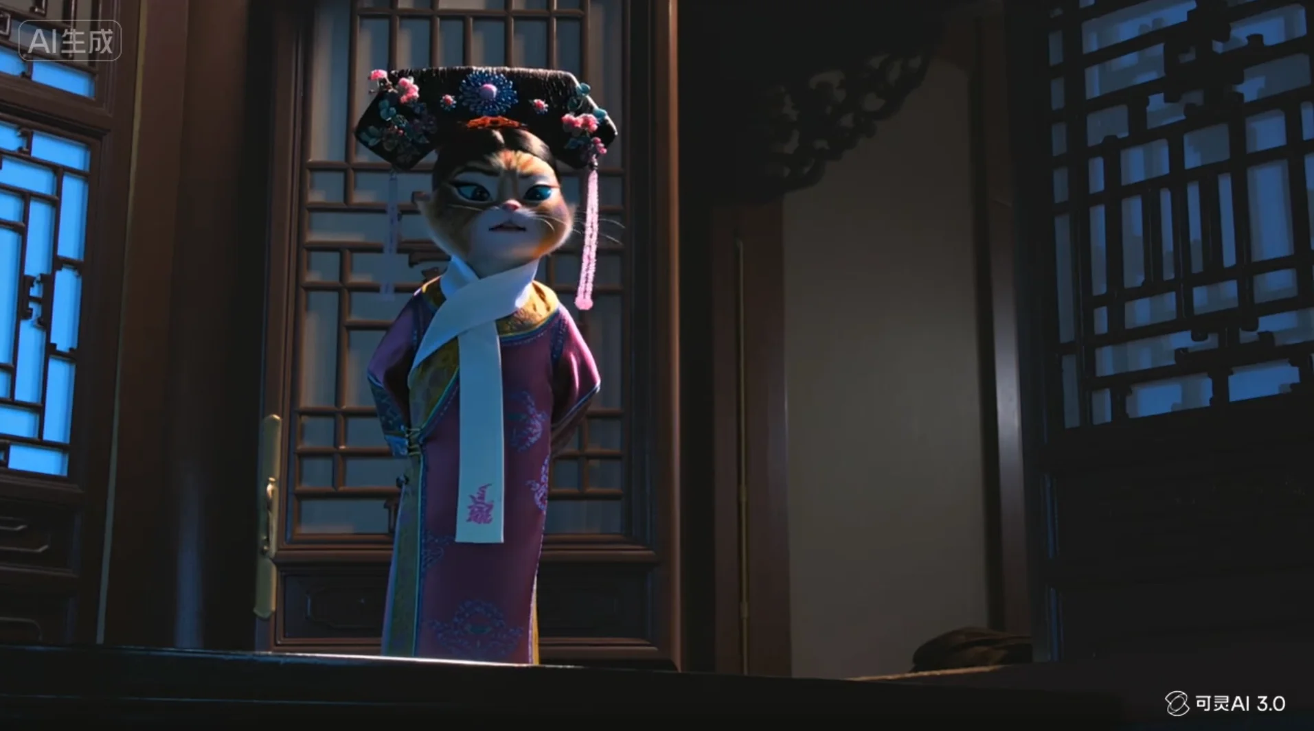 可灵3.0加入AI拜年战场！人在工位搓好莱坞大片，分镜逻辑封神