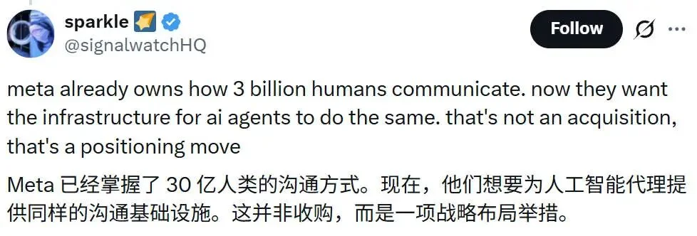 刚刚，人类社交网络巨头Meta收购了AI社交网络Moltbook