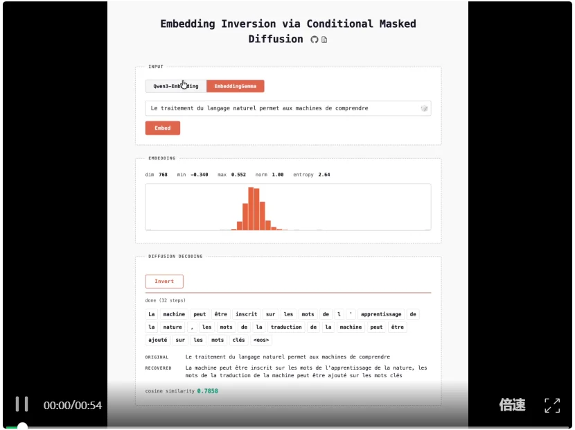 从向量里逆向出原始文本和模型来源