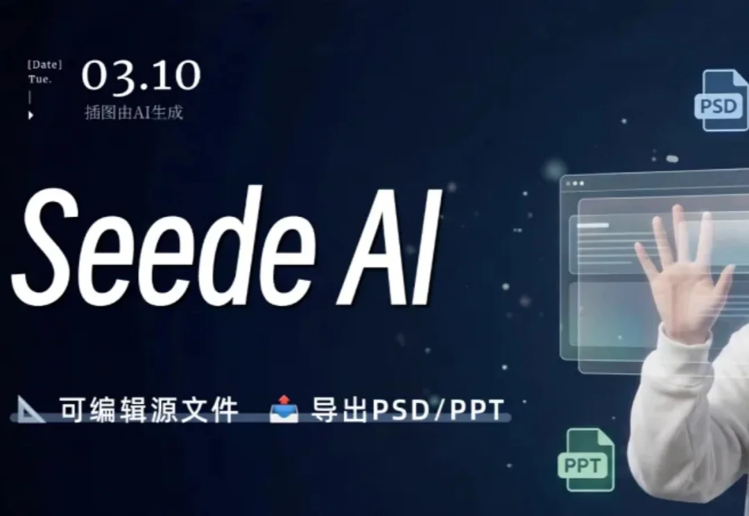图文救星Seede AI，不写提示词、生成高清图还带源文件！