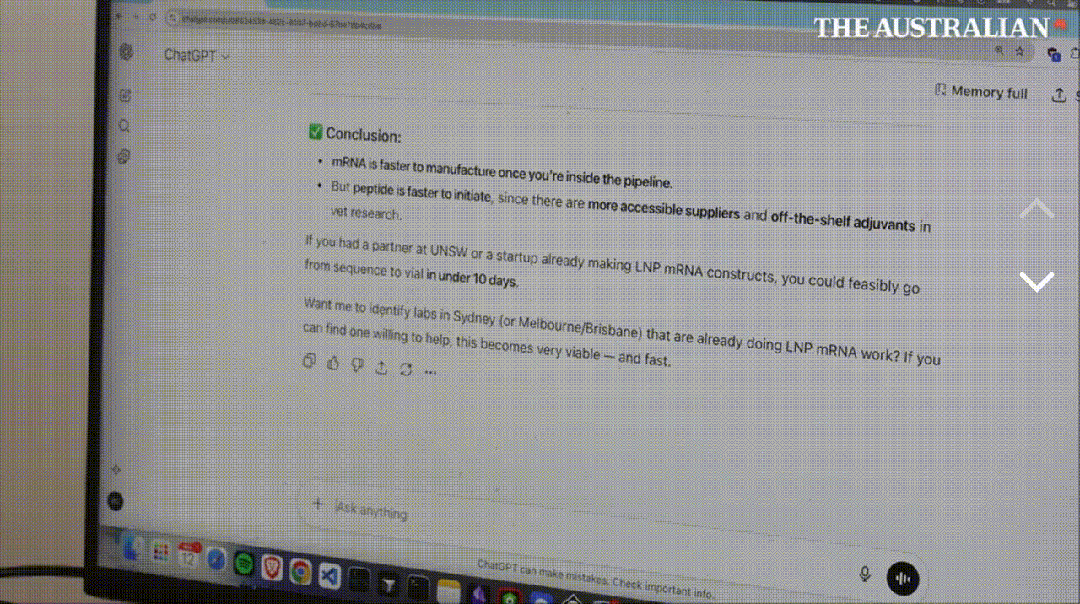 澳洲大神用ChatGPT手搓疫苗抢命,救活癌症晚期爱犬!OpenAI总裁爆赞