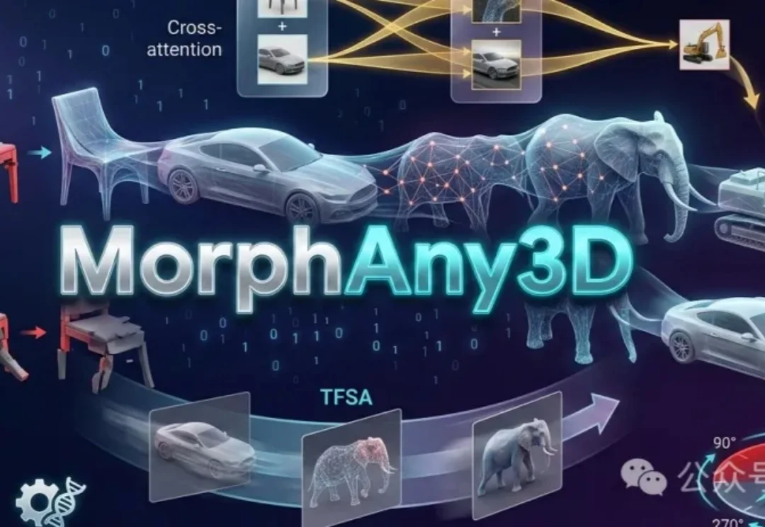 大象秒变挖掘机！三维变形新突破，无需额外训练 | CVPR'26
