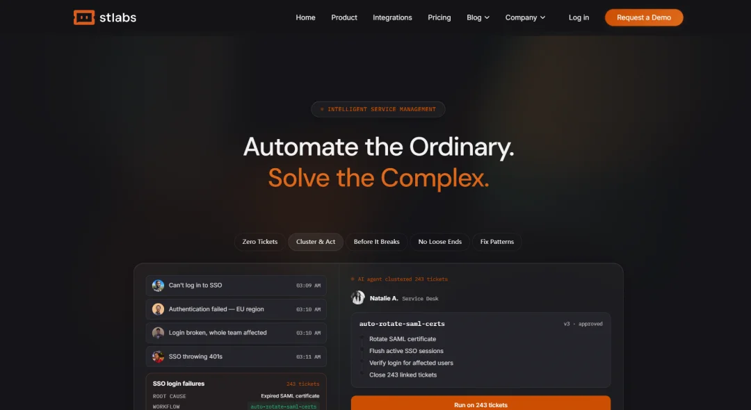 速递｜4900万美元种子轮融资，估值3亿美元，STLabs挑战ServiceNow，打造企业IT的自动驾驶