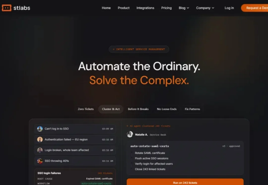 速递｜4900万美元种子轮融资，估值3亿美元，STLabs挑战ServiceNow，打造企业IT的自动驾驶